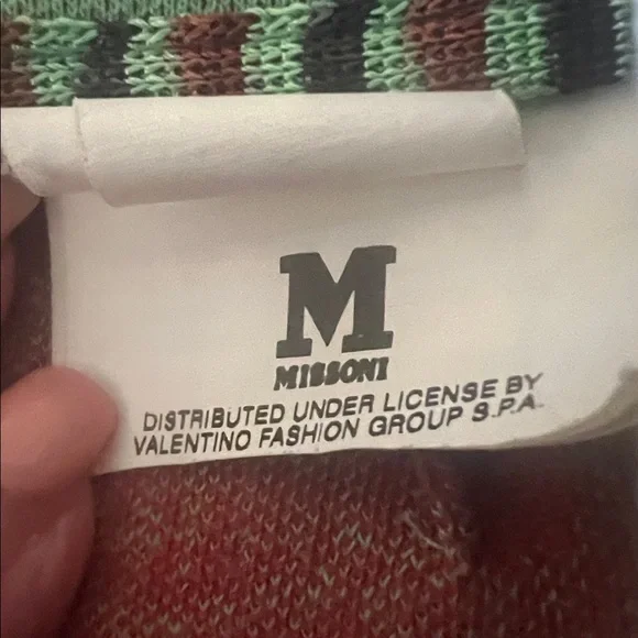 Missoni Green and Red Polka Dot A-Line Skirt - Picture 5 of 6